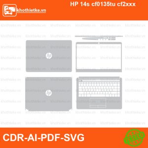 HP 14s cf0135tu cf2xxx File thiết kế Skin, Template Vector chuẩn cắt decal | KhoThiếtKế.vn