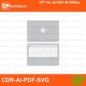 HP 14s dk1025 dk1055au File thiết kế Skin, Template Vector chuẩn cắt decal | KhoThiếtKế.vn