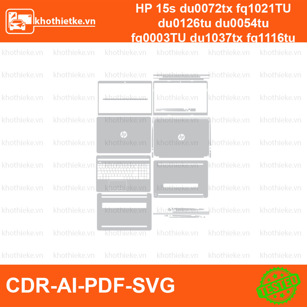 HP 15s du0072tx fq1021TU du0126tu du0054tu fq0003TU du1037tx fq1116tu fq1107tu du1055TU File thiết kế Skin, Template Vector chuẩn cắt decal | KhoThiếtKế.vn