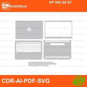 HP 348 G5 G7 File thiết kế Skin, Template Vector chuẩn cắt decal | KhoThiếtKế.vn