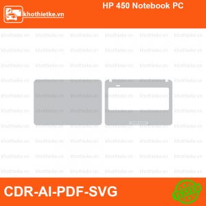 HP 450 Notebook PC File thiết kế Skin, Template Vector chuẩn cắt decal | KhoThiếtKế.vn