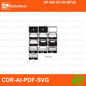 HP 840 G3 G4 MT42 File thiết kế Skin, Template Vector chuẩn cắt decal | KhoThiếtKế.vn