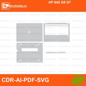 HP 840 G5 G7 File thiết kế Skin, Template Vector chuẩn cắt decal | KhoThiếtKế.vn