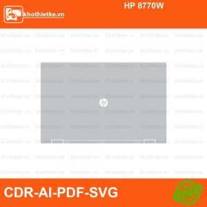 HP 8770W File thiết kế Skin, Template Vector chuẩn cắt decal | KhoThiếtKế.vn