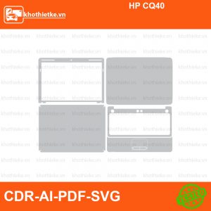 HP CQ40 File thiết kế Skin, Template Vector chuẩn cắt decal | KhoThiếtKế.vn
