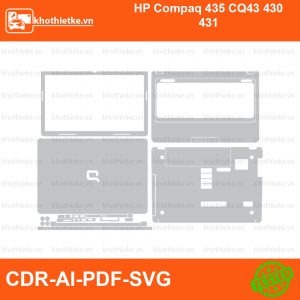 HP Compaq 435 CQ43 430 431 File thiết kế Skin, Template Vector chuẩn cắt decal | KhoThiếtKế.vn