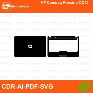 HP Compaq Presario CQ42 File thiết kế Skin, Template Vector chuẩn cắt decal | KhoThiếtKế.vn