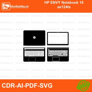 HP ENVY Notebook 15 ae124tx File thiết kế Skin, Template Vector chuẩn cắt decal | KhoThiếtKế.vn