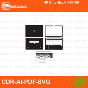 HP Elite Book 850 G5 File thiết kế Skin, Template Vector chuẩn cắt decal | KhoThiếtKế.vn