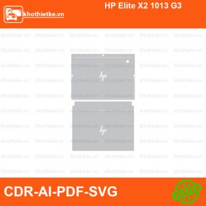 HP Elite X2 1013 G3 File thiết kế Skin, Template Vector chuẩn cắt decal | KhoThiếtKế.vn