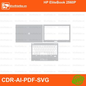 HP EliteBook 2560P File thiết kế Skin, Template Vector chuẩn cắt decal | KhoThiếtKế.vn