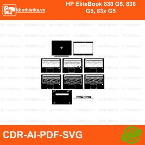 HP EliteBook 830 G5, 836 G5, 83x G5 File thiết kế Skin, Template Vector chuẩn cắt decal | KhoThiếtKế.vn