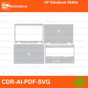 HP EliteBook 8540w File thiết kế Skin, Template Vector chuẩn cắt decal | KhoThiếtKế.vn