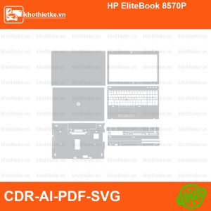 HP EliteBook 8570P File thiết kế Skin, Template Vector chuẩn cắt decal | KhoThiếtKế.vn