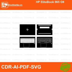 HP EliteBook 865 G9 File thiết kế Skin, Template Vector chuẩn cắt decal | KhoThiếtKế.vn