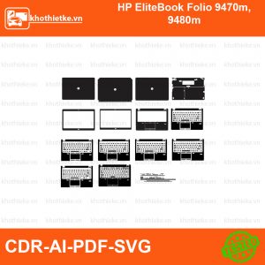 HP EliteBook Folio 9470m, 9480m File thiết kế Skin, Template Vector chuẩn cắt decal | KhoThiếtKế.vn