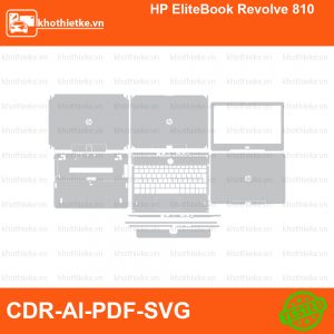 HP EliteBook Revolve 810 File thiết kế Skin, Template Vector chuẩn cắt decal | KhoThiếtKế.vn