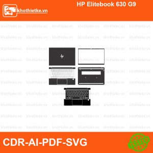 HP Elitebook 630 G9 File thiết kế Skin, Template Vector chuẩn cắt decal | KhoThiếtKế.vn