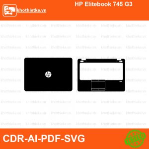 HP Elitebook 745 G3 File thiết kế Skin, Template Vector chuẩn cắt decal | KhoThiếtKế.vn