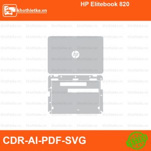 HP Elitebook 820 File thiết kế Skin, Template Vector chuẩn cắt decal | KhoThiếtKế.vn