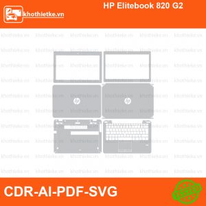 HP Elitebook 820 G2 File thiết kế Skin, Template Vector chuẩn cắt decal | KhoThiếtKế.vn