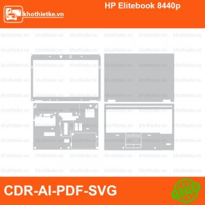 HP Elitebook 8440p File thiết kế Skin, Template Vector chuẩn cắt decal | KhoThiếtKế.vn