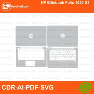 HP Elitebook Folio 1020 G1 File thiết kế Skin, Template Vector chuẩn cắt decal | KhoThiếtKế.vn