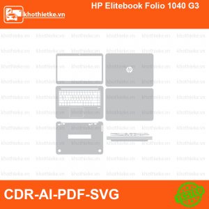 HP Elitebook Folio 1040 G3 File thiết kế Skin, Template Vector chuẩn cắt decal | KhoThiếtKế.vn
