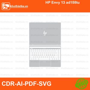 HP Envy 13 ad158tu File thiết kế Skin, Template Vector chuẩn cắt decal | KhoThiếtKế.vn