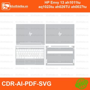 HP Envy 13 ah1011tu aq1023tu ah026TU ah0027tu File thiết kế Skin, Template Vector chuẩn cắt decal | KhoThiếtKế.vn
