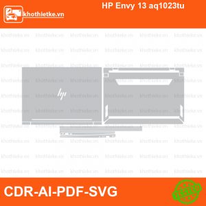 HP Envy 13 aq1023tu File thiết kế Skin, Template Vector chuẩn cắt decal | KhoThiếtKế.vn
