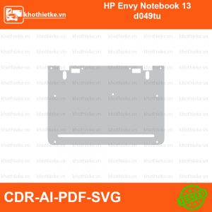 HP Envy Notebook 13 d049tu File thiết kế Skin, Template Vector chuẩn cắt decal | KhoThiếtKế.vn