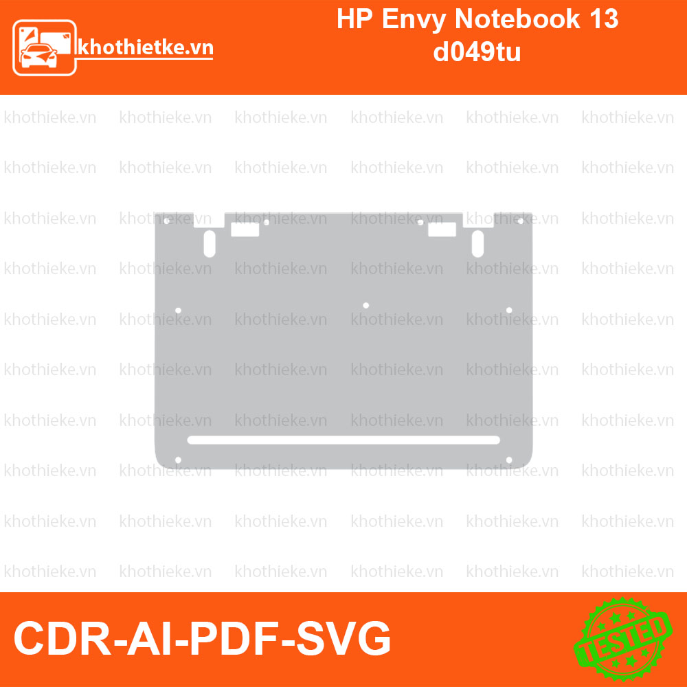 HP Envy Notebook 13 d049tu File thiết kế Skin, Template Vector chuẩn cắt decal | KhoThiếtKế.vn