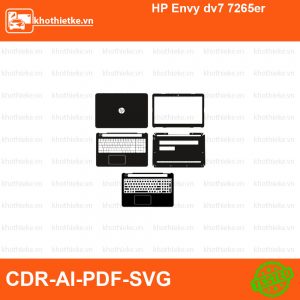 HP Envy dv7 7265er File thiết kế Skin, Template Vector chuẩn cắt decal | KhoThiếtKế.vn