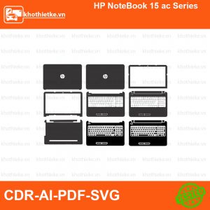 HP NoteBook 15 ac Series File thiết kế Skin, Template Vector chuẩn cắt decal | KhoThiếtKế.vn