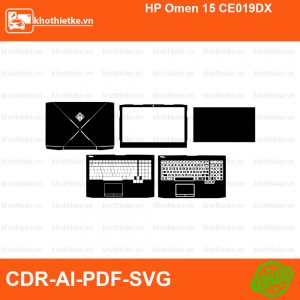 HP Omen 15 CE019DX File thiết kế Skin, Template Vector chuẩn cắt decal | KhoThiếtKế.vn