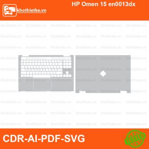 HP Omen 15 en0013dx File thiết kế Skin, Template Vector chuẩn cắt decal | KhoThiếtKế.vn