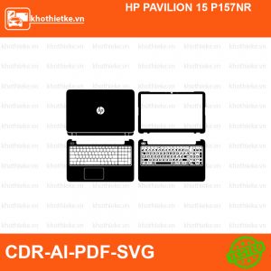 HP PAVILION 15 P157NR File thiết kế Skin, Template Vector chuẩn cắt decal | KhoThiếtKế.vn