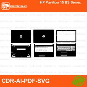 HP Pavilion 15 BS Series File thiết kế Skin, Template Vector chuẩn cắt decal | KhoThiếtKế.vn