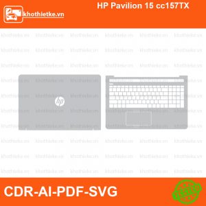 HP Pavilion 15 cc157TX File thiết kế Skin, Template Vector chuẩn cắt decal | KhoThiếtKế.vn