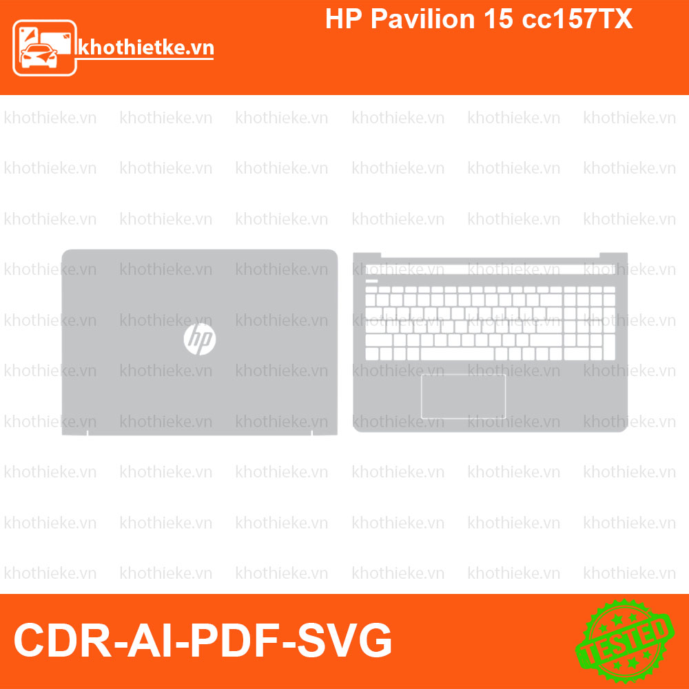 HP Pavilion 15 cc157TX File thiết kế Skin, Template Vector chuẩn cắt decal | KhoThiếtKế.vn