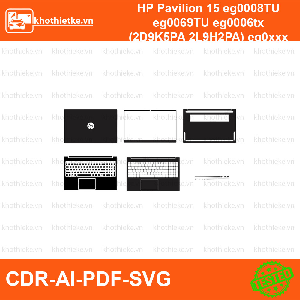 HP Pavilion 15 eg0008TU eg0069TU eg0006tx (2D9K5PA 2L9H2PA) eg0xxx File thiết kế Skin, Template Vector chuẩn cắt decal | KhoThiếtKế.vn