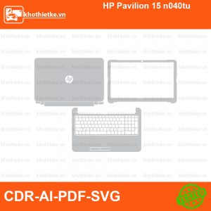 HP Pavilion 15 n040tu File thiết kế Skin, Template Vector chuẩn cắt decal | KhoThiếtKế.vn