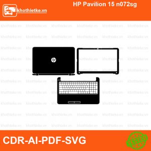 HP Pavilion 15 n072sg File thiết kế Skin, Template Vector chuẩn cắt decal | KhoThiếtKế.vn