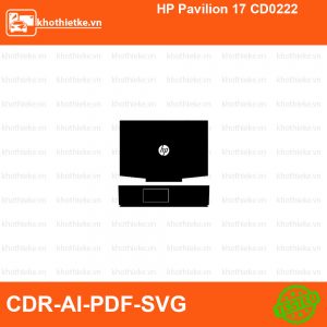 HP Pavilion 17 CD0222 File thiết kế Skin, Template Vector chuẩn cắt decal | KhoThiếtKế.vn
