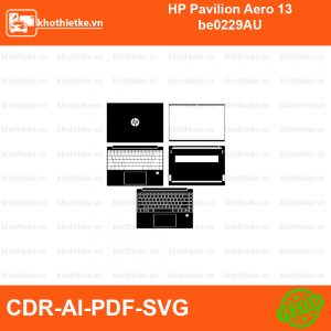 HP Pavilion Aero 13 be0229AU File thiết kế Skin, Template Vector chuẩn cắt decal | KhoThiếtKế.vn