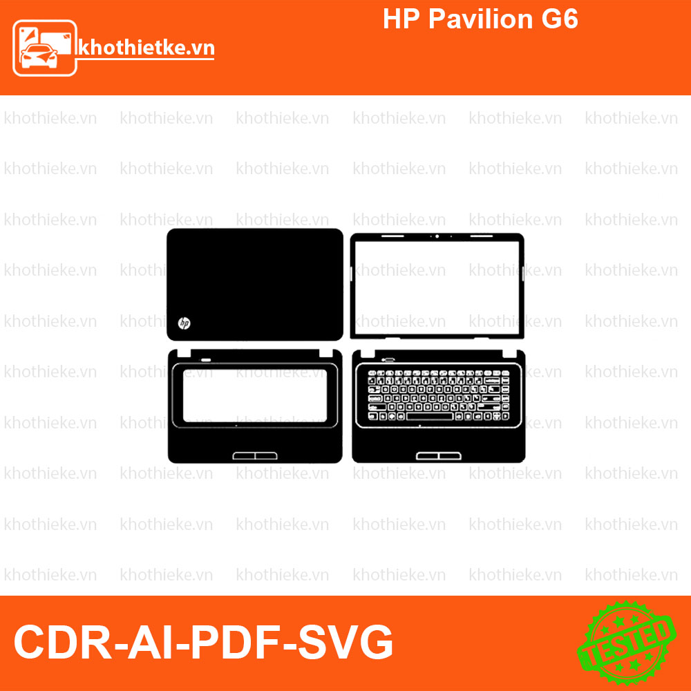 HP Pavilion G6 File thiết kế Skin, Template Vector chuẩn cắt decal | KhoThiếtKế.vn
