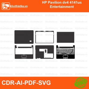 HP Pavilion dv4 4141us Entertainment File thiết kế Skin, Template Vector chuẩn cắt decal | KhoThiếtKế.vn