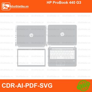 HP ProBook 440 G3 File thiết kế Skin, Template Vector chuẩn cắt decal | KhoThiếtKế.vn