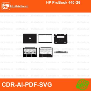 HP ProBook 440 G6 File thiết kế Skin, Template Vector chuẩn cắt decal | KhoThiếtKế.vn